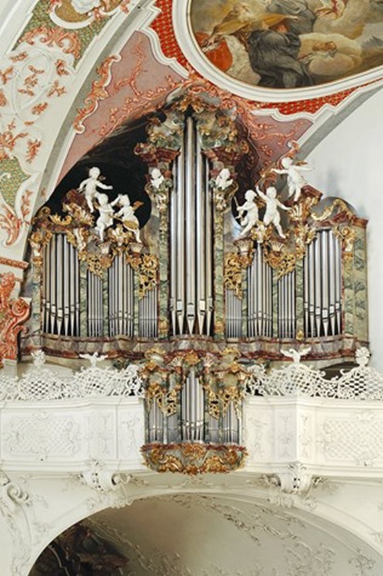 Einsiedeln CH, Benediktinerabtei, Mauritiusorgel